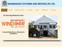 Tablet Screenshot of navabharatsystems.com